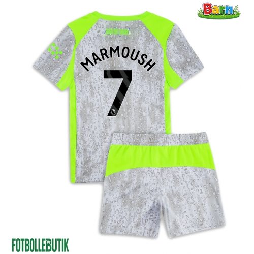 Manchester City Omar Marmoush #7 Tredjeställ Barn 2025-26 Kortärmad (+ Korta byxor)